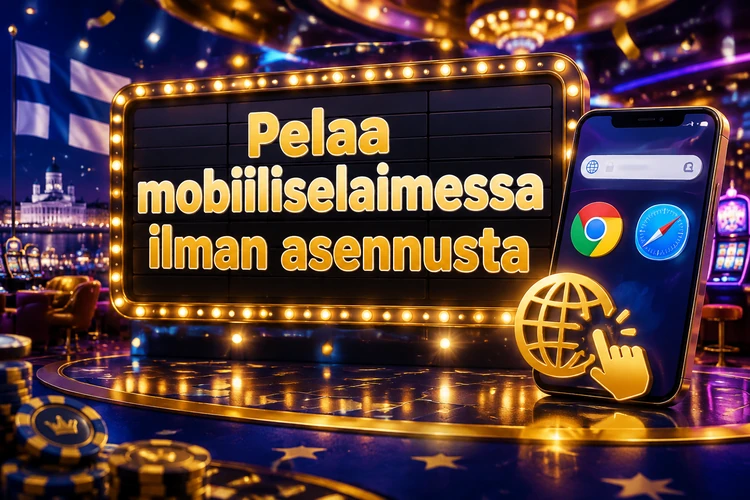 Pelaa mobiiliselaimessa ilman asennusta
