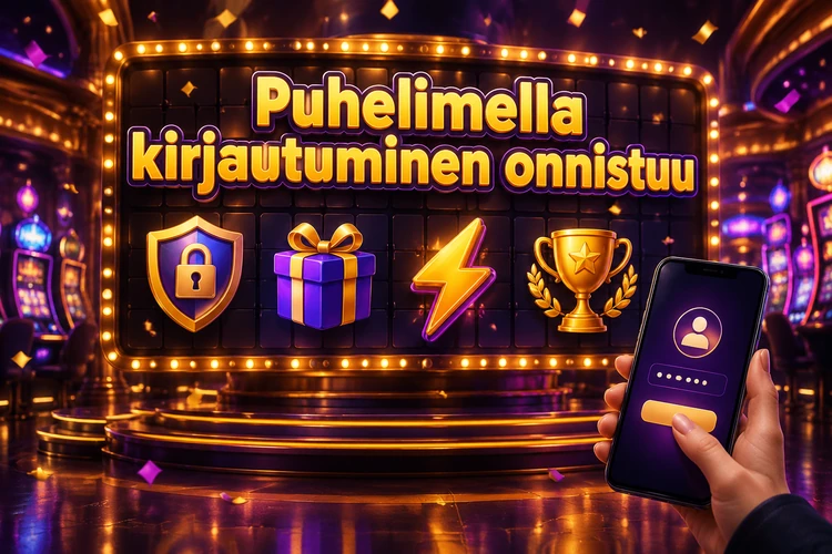 Puhelimella kirjautuminen onnistuu